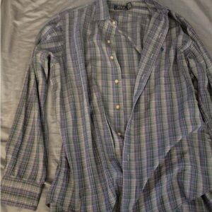 POLO Men’s Plaid Button-Down Shirt
